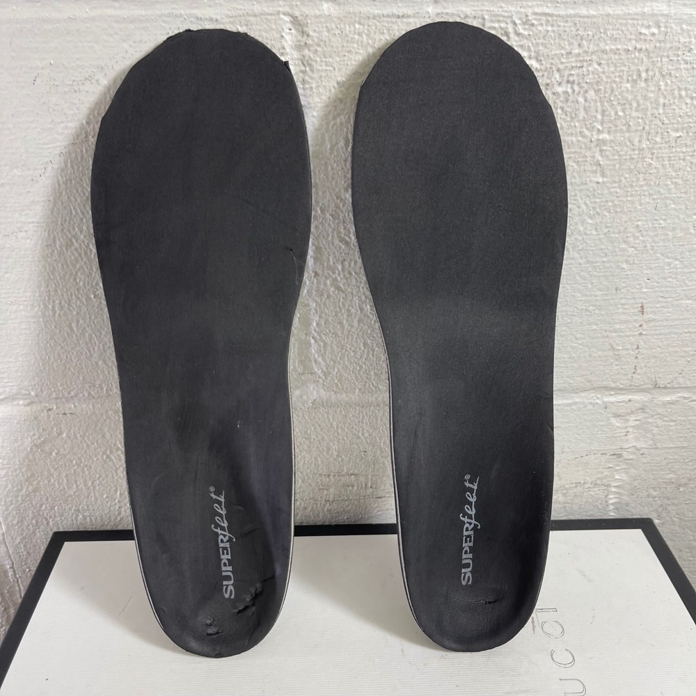Superfeet Blackdmp Insoles Odor Control Arch Support‎ Men's Size 11.5-13